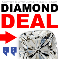 1 Carat True Hearts Cushion Cut Diamond Deal