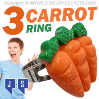 3 Carrot Gag Gift Prank Engagement Ring