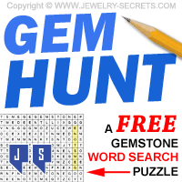 A Free Gemstone Word Search Puzzle
