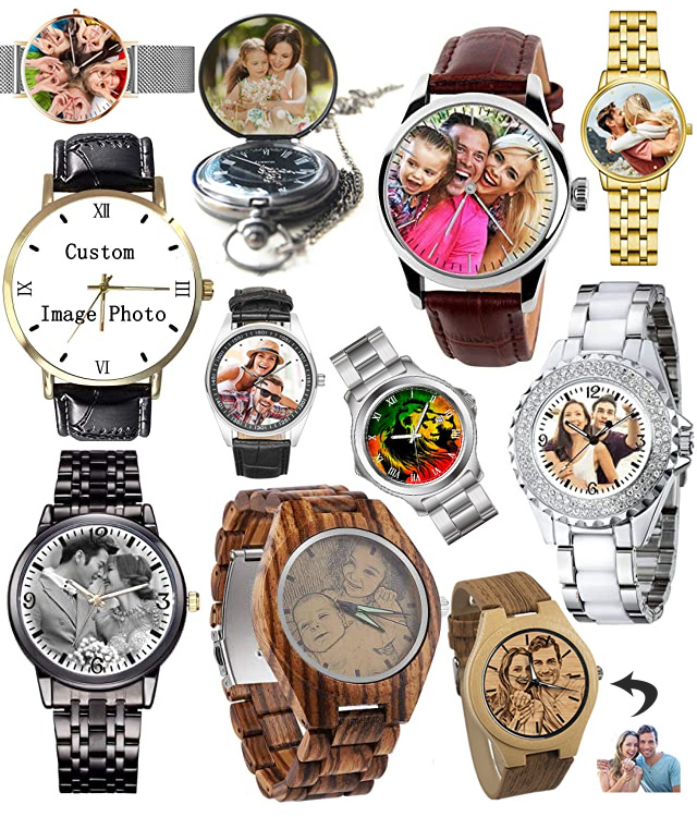 Custom Photo Image Wrist Watches