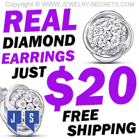Genuine Real Diamond Stud Earrings For Just Twenty Dollars With Free Shipping