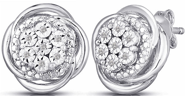 Genuine Real Diamond Stud Earrings For Just Twenty Dollars With Free Shipping