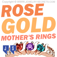 Rose Gold Mothers Rings