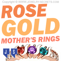 Rose Gold Mothers Rings Rose Gold Mothers Rings