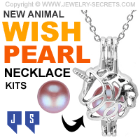 NEW ANIMAL WISH PEARL NECKLACE KITS