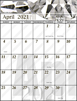 Free April 2021 Calendar Free April 2021 Calendar
