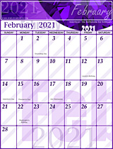Free February 2021 Calendar Free February 2021 Calendar