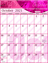 Free October 2021 Calendar