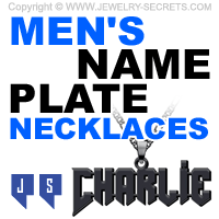 MENS VERY COOL NAME PLATE NECKLACES