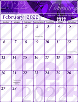 Free February 2022 Calendar