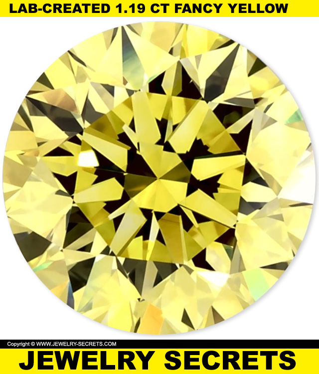 lab-created fancy yellow diamond