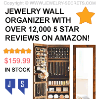 THIS JEWELRY WALL ORGANIZER HAS OVER 12000 5 STAR REVIEWS ON AMAZON