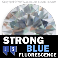 A DIAMOND WITH STRONG BLUE FLUORESCENCE