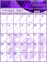 Free February 2023 Calendar