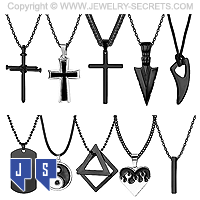 10 PCS STAINLESS STEEL NECKLACE SET FOR MEN