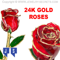 24K GOLD ROSES FOR VALENTINES DAY