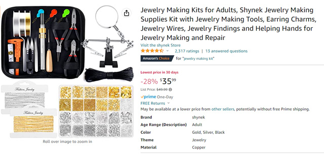 THE BEST SELLING JEWELRY MAKING KIT ON AMAZON