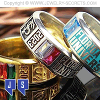 CUSTOMIZABLE CLASS COLLEGE RINGS