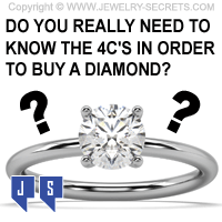 DO YOU NEED TO KNOW THE 4CS BEFORE YOU BUY A DIAMOND