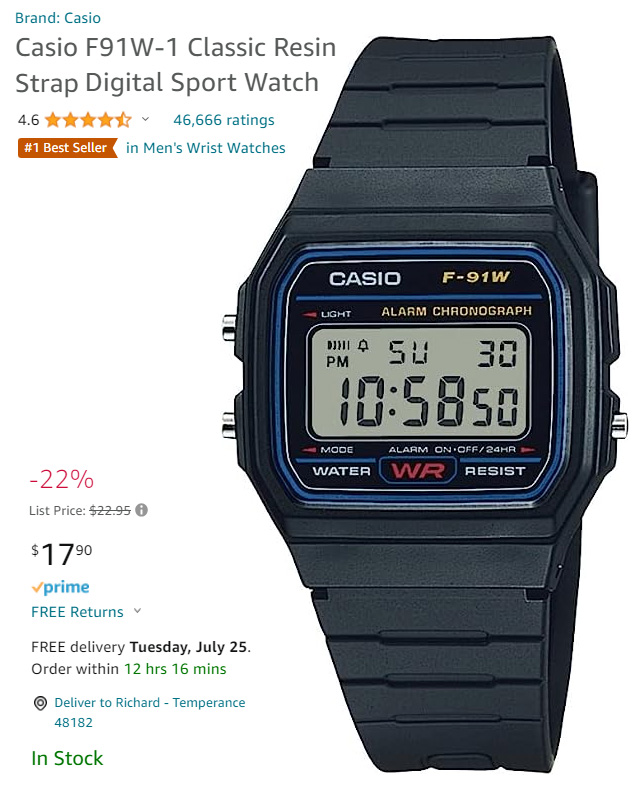 best selling mens wrist watch