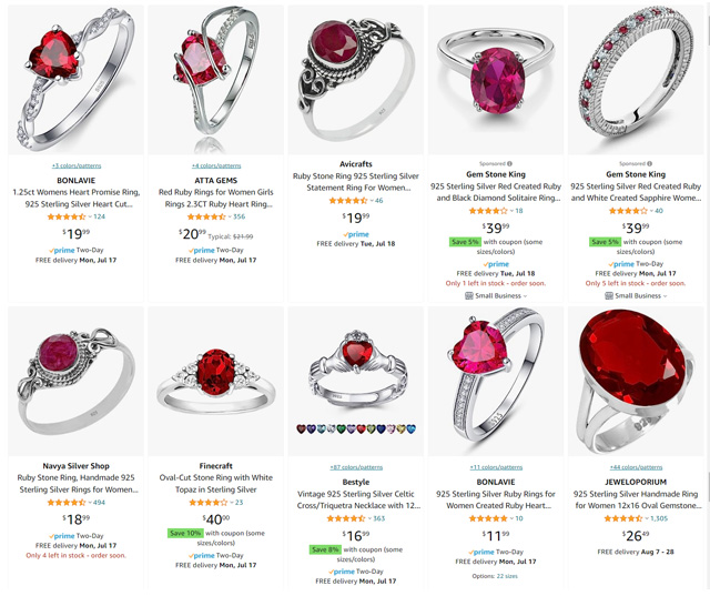 Amazon Ruby Lookalike Gemstones
