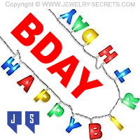 FUN HAPPY BIRTHDAY JEWELRY FUN HAPPY BIRTHDAY JEWELRY