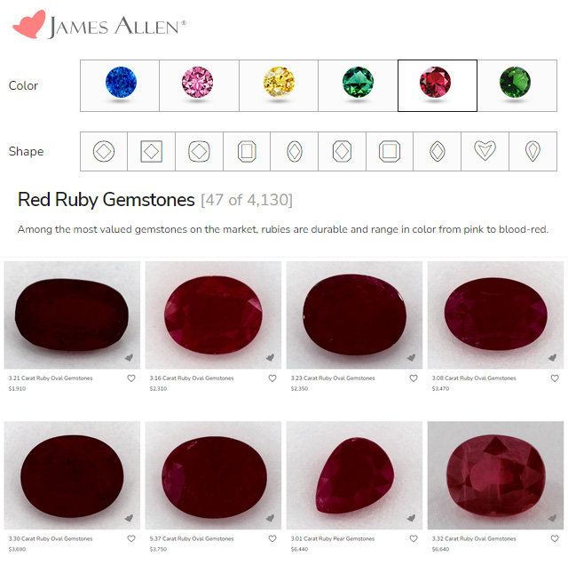 Natural Ruby Selection