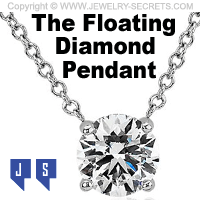 THE NEW FLOATING DIAMOND PENDANT AT BLUE NILE