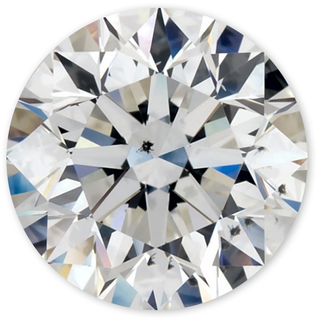 VISIBLE INCLUSIONS IN AN SI1 CLARITY DIAMOND