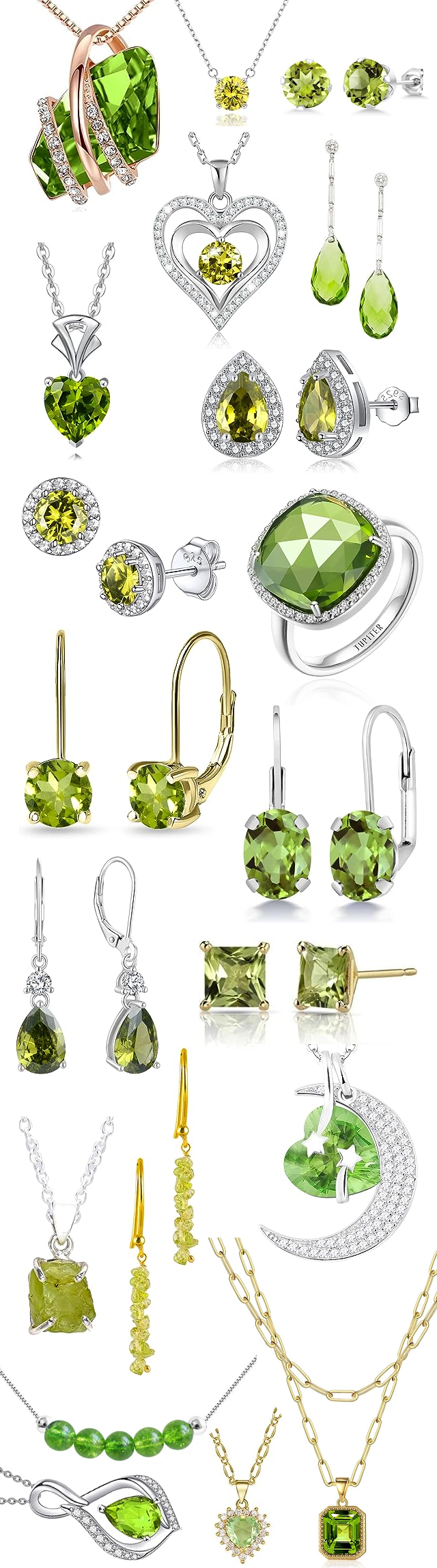 Different Colors of Peridot Gemstone
