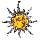Amber Sun Pendant! Amber Sun Pendant!