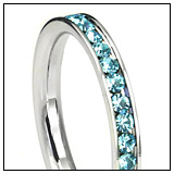 Aqua Blue CZ Band! Aqua Blue CZ Band!