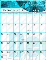 Free December 2017 Calendar