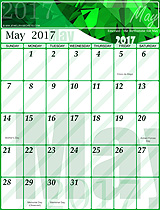 Free May 2017 Calendar