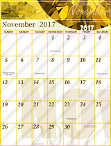 Free November 2017 Calendar