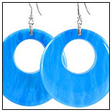 Robins Egg Blue Hoop Earrings! Robins Egg Blue Hoop Earrings!
